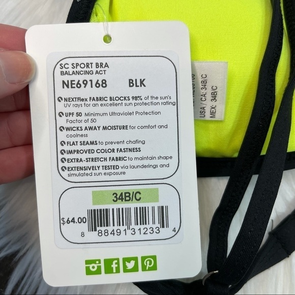 NWT Next Balancing Act Inspire Sports Bra 34 B/C - Picture 5 of 6